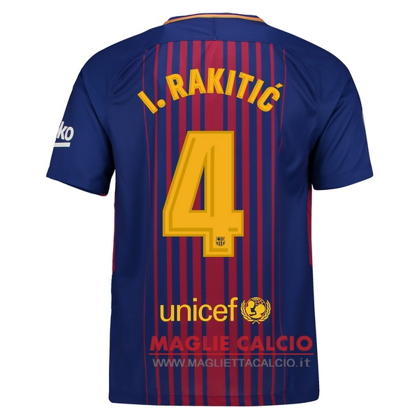 nuova maglietta barcellona 2017-2018 i.rakitic 4 prima